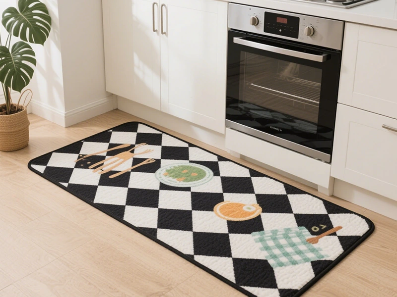 Should the floor mat be placed outside the door or inside the door? Should the floor mat be placed outside the door or inside the door?